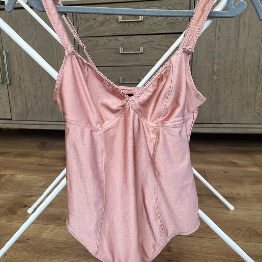Urban Outfitters Blush Satin Top